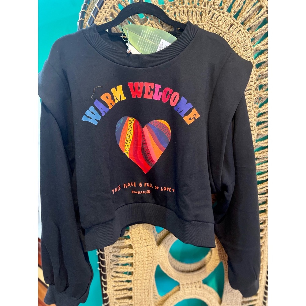 FARM RIO WARM WELCOME SWEATSHIRT SZ LARGE NWT